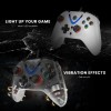 Cosmic Byte ARES Wired Controller for PC, Ergonomic Design, Dual Vibration, White