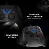 Cosmic Byte ARES Wired Controller for PC, Hall Effect Joystick, Vibration, Turbo, Black
