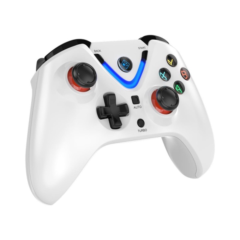 Cosmic Byte ARES Wireless Controller for PC, Hall Effect Joystick, Dual Vibration, White
