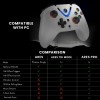 Cosmic Byte ARES Wireless Controller for PC, Hall Effect Joystick, Dual Vibration, White