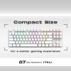 Cosmic Byte Firefly TKL Mechanical Gaming Keyboard Per-Key RGB Outemu Red Switches White