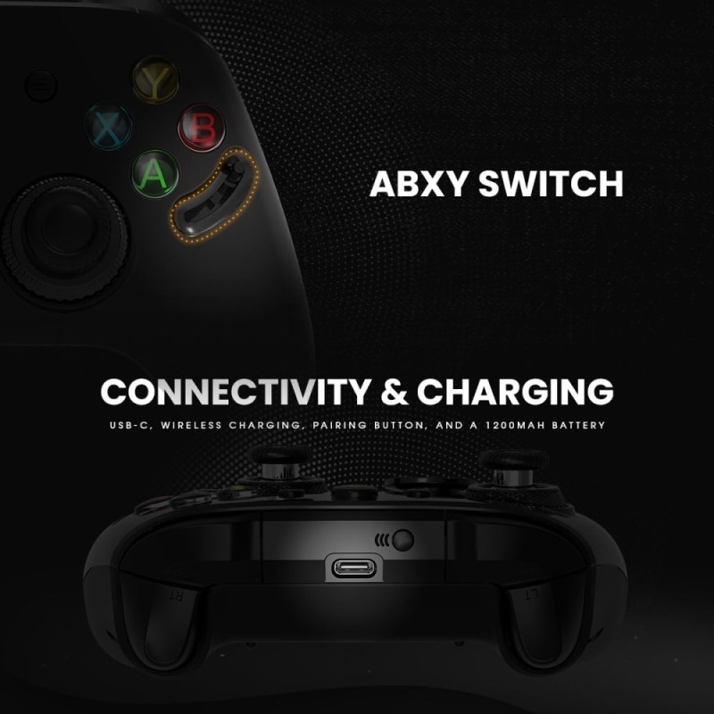 Cosmic Byte Gamepad Eclipse Hall Effect Triggers Black
