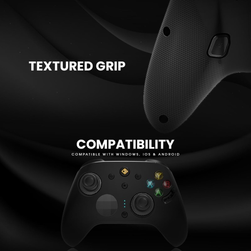 Cosmic Byte Gamepad Eclipse Hall Effect Triggers Black
