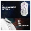 Cosmic Byte Gaming Mouse Firestorm 12400DPI Honeycomb Design White