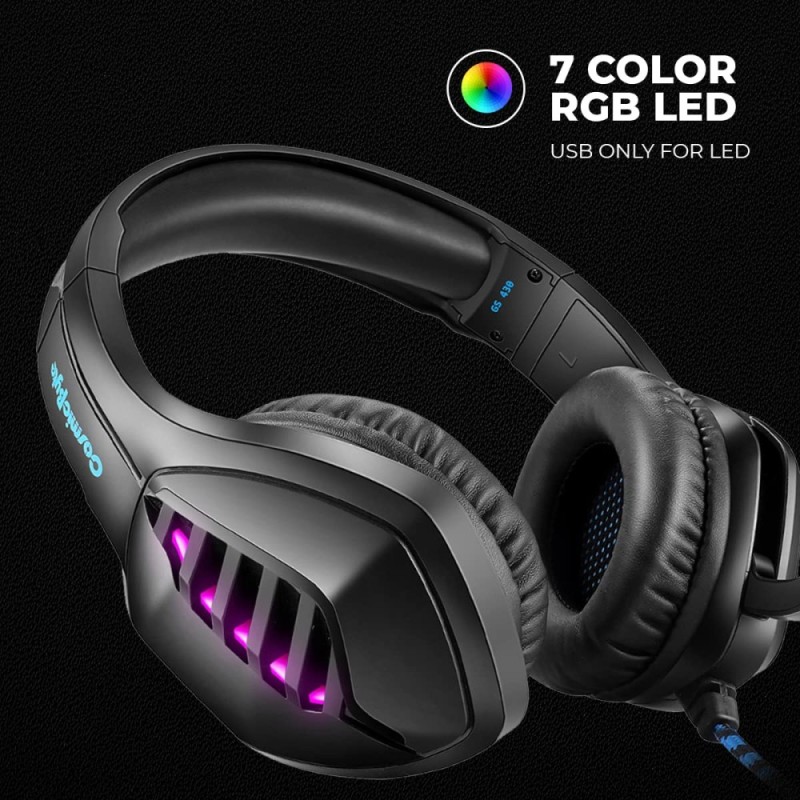 Cosmic Byte GS430 Gaming Headphone Over Ear 3D Sound Black