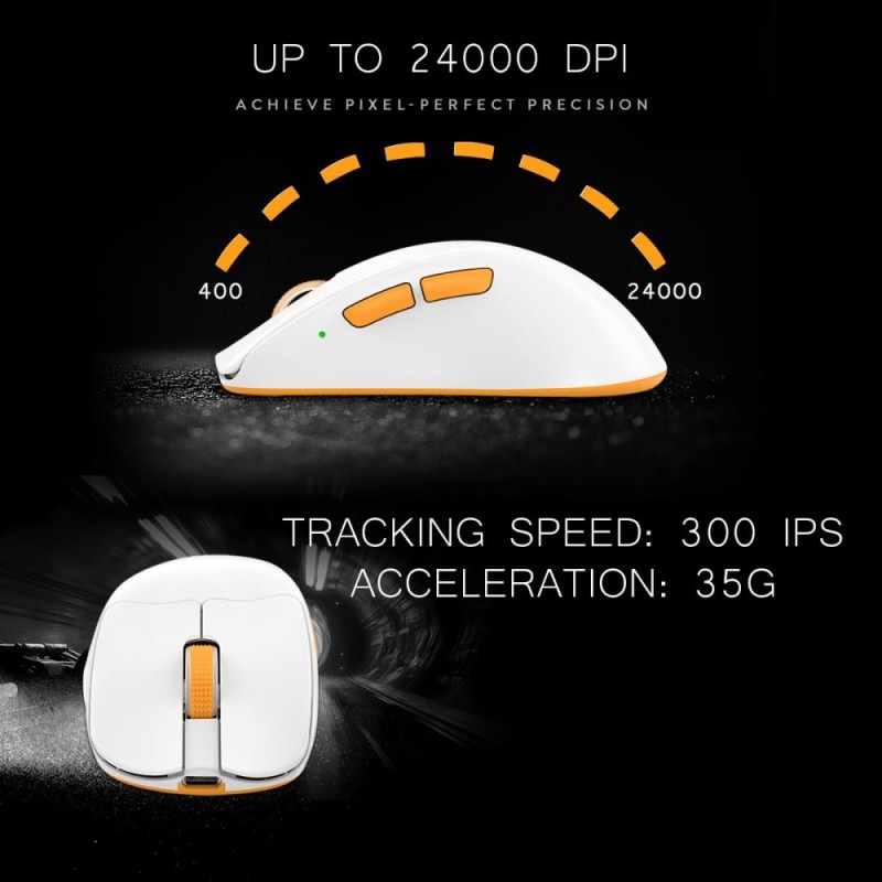 Cosmic Byte Ignis Wireless Tri-Mode Gaming Mouse 12,000 DPI White