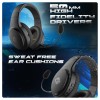 Cosmic Byte Inferno Wireless Bluetooth Wired Headphone 50mm Driver 40Hrs Battery Life Black
