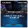 Cosmic Byte Inferno Wireless Bluetooth Wired Headphone 50mm Driver 40Hrs Battery Life Black