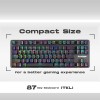 Cosmic Byte Mechanical Gaming Keyboard CB-GK-18 Firefly | TKL Design | Per-Key RGB | Detachable USB-C | Black