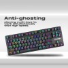 Cosmic Byte Mechanical Gaming Keyboard CB-GK-18 Firefly | TKL Design | Per-Key RGB | Detachable USB-C | Black