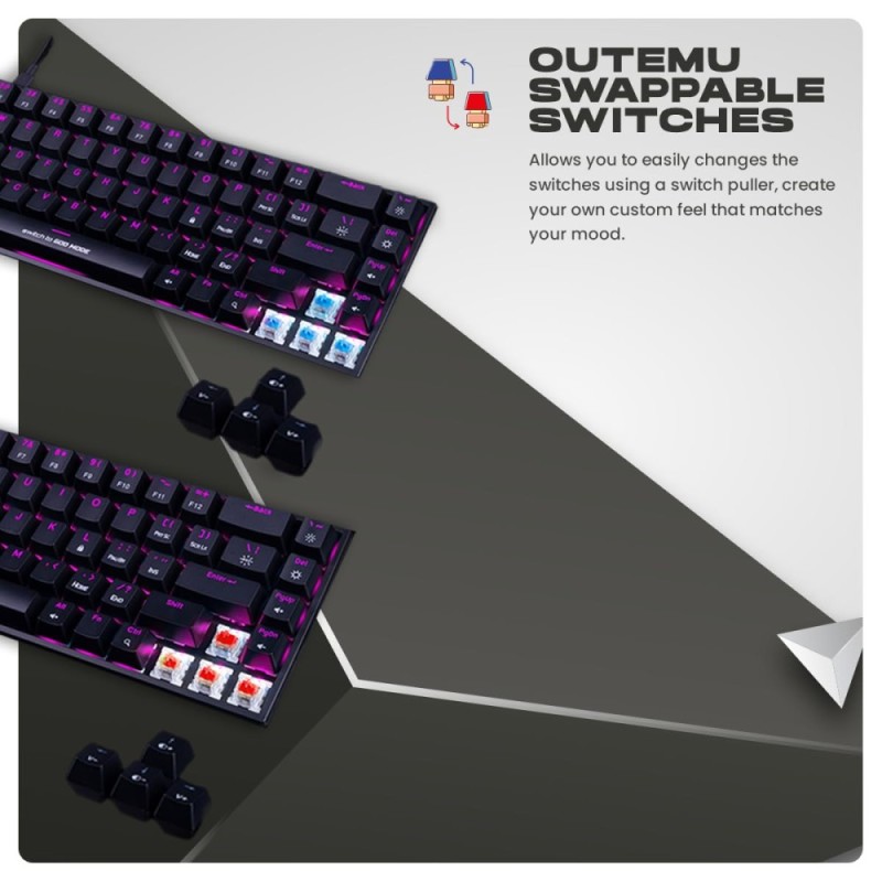 Cosmic Byte Mechanical Keyboard CB-GK-23 Artemis 68 Keys RGB Black
