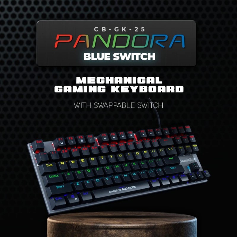 Cosmic Byte Mechanical Keyboard CB-GK-25 TKL RGB Black