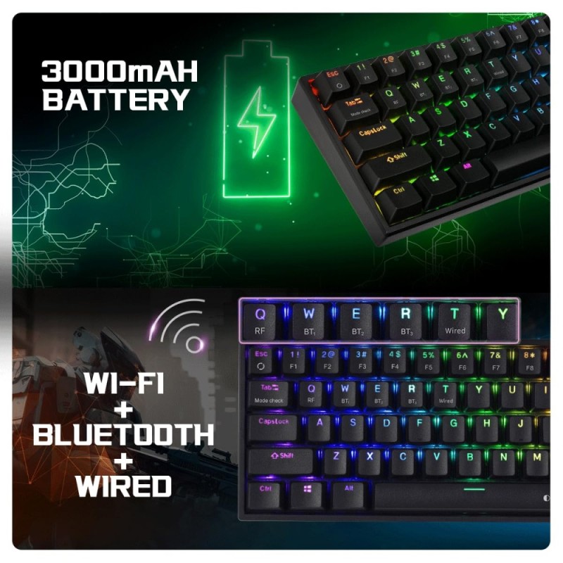 Cosmic Byte Mechanical Keyboard CB-GK-40 Artemis 3 Modes Black