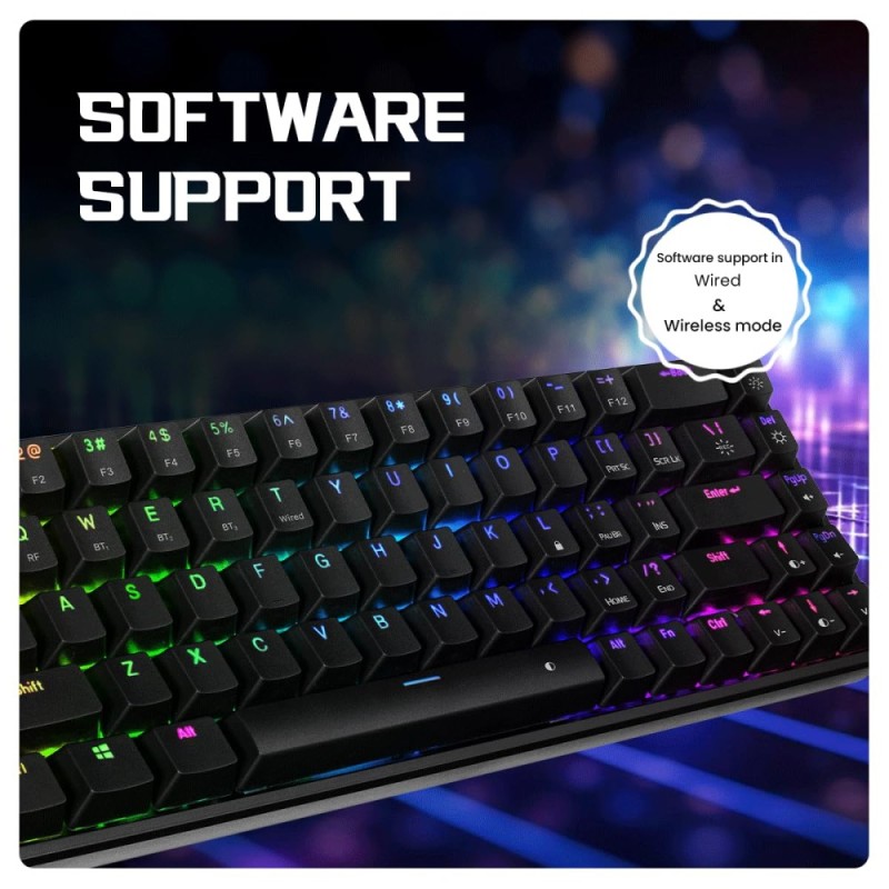 Cosmic Byte Mechanical Keyboard CB-GK-40 Artemis 3 Modes Black