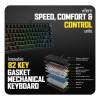 Cosmic Byte Mechanical Keyboard Phantom TKL RGB Black, Gasket-Mounted, Hot-Swappable