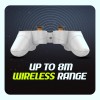 Cosmic Byte Nexus Wireless Controller for PC | Dual Vibration, Sensitive Triggers, Fast Response | Powered by 2 AAA Batteries (Not Included) (White)