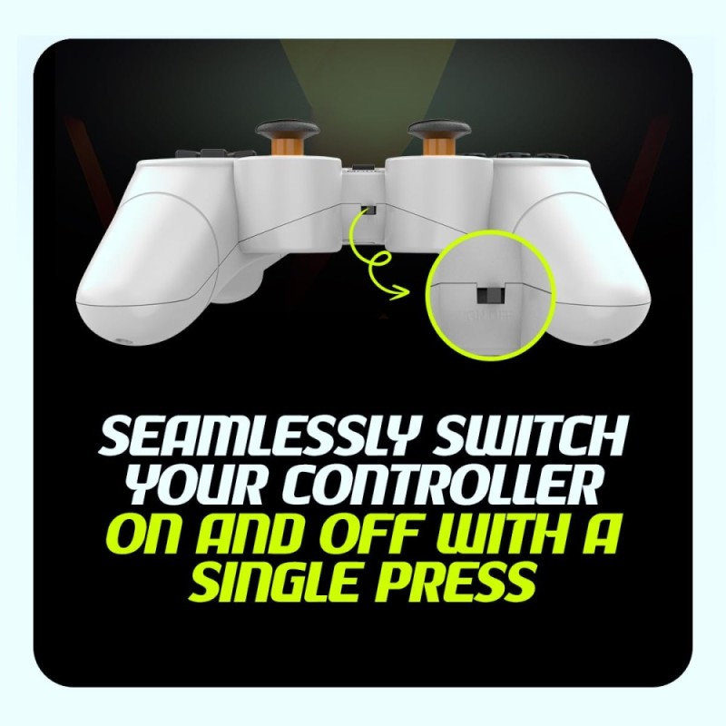Cosmic Byte Nexus Wireless Controller for PC | Dual Vibration, Sensitive Triggers, Fast Response | Powered by 2 AAA Batteries (Not Included) (White)