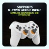 Cosmic Byte Nexus Wireless Controller for PC | Dual Vibration, Sensitive Triggers, Fast Response | Powered by 2 AAA Batteries (Not Included) (White)