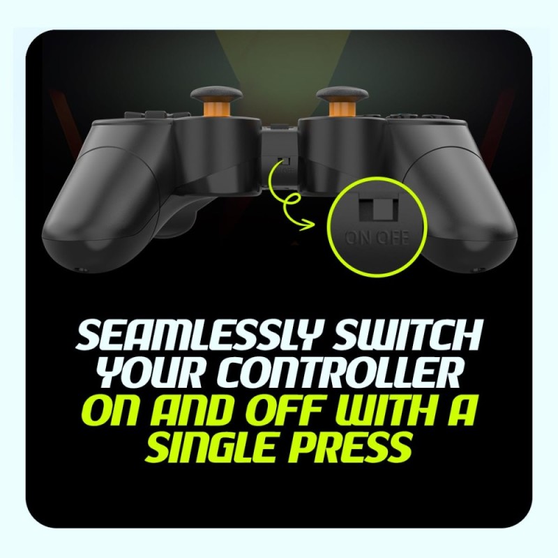 Cosmic Byte Nexus Wireless Controller for PC | Dual Vibration, Sensitive Triggers, Fast Response | Powered by 2 AAA Batteries (Not Included) (Black)