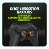 Cosmic Byte Nexus Wireless Controller for PC | Dual Vibration, Sensitive Triggers, Fast Response | Powered by 2 AAA Batteries (Not Included) (Black)