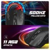 Cosmic Byte Raptor Dual Mode RGB Mouse Pixart 3212 Sensor 4800 DPI Black