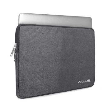 CRALOFT Laptop Sleeve L26 Water-Resistant 14 Inch Grey