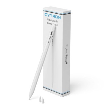 CYTRON Magnetic iPad Pencil WR01C with Palm Rejection - White