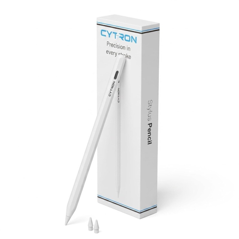 CYTRON Magnetic iPad Pencil WR01C with Palm Rejection - White
