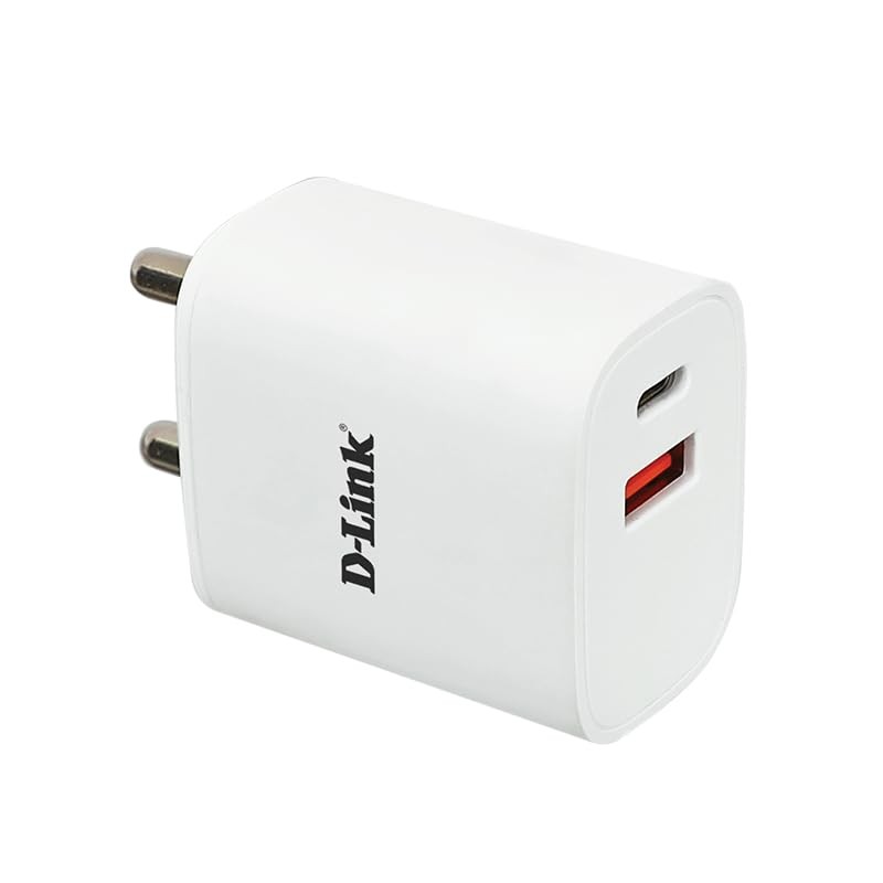 D-Link Fast Charger DPA-F3311 33W Dual Port USB-C & USB-A White