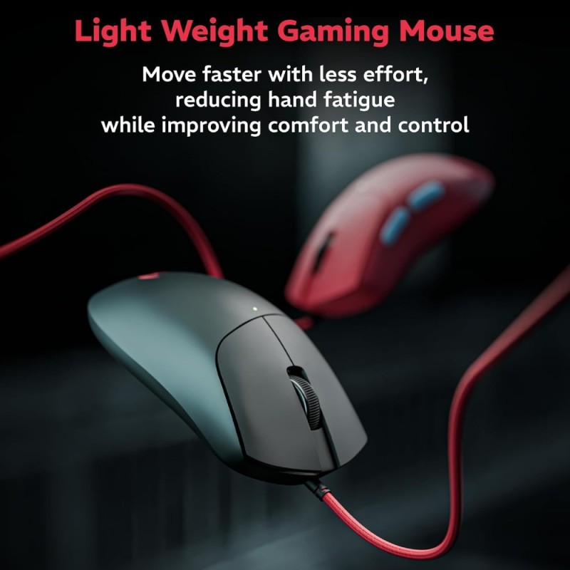 daWg Wired Gaming Mouse daWg-Slay 12400 DPI 6 Buttons Black