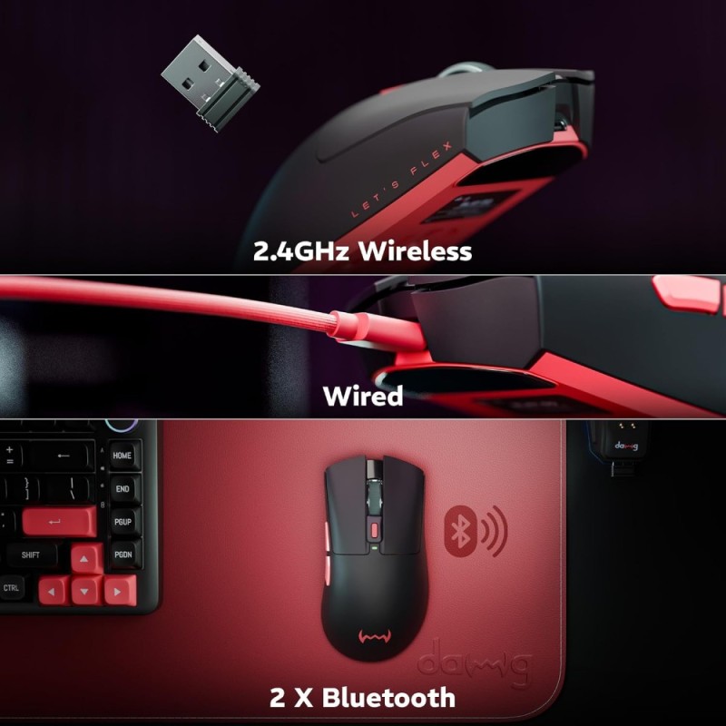 daWg Wireless Gaming Mouse daWg-Slay 12000 DPI 6 Buttons Black
