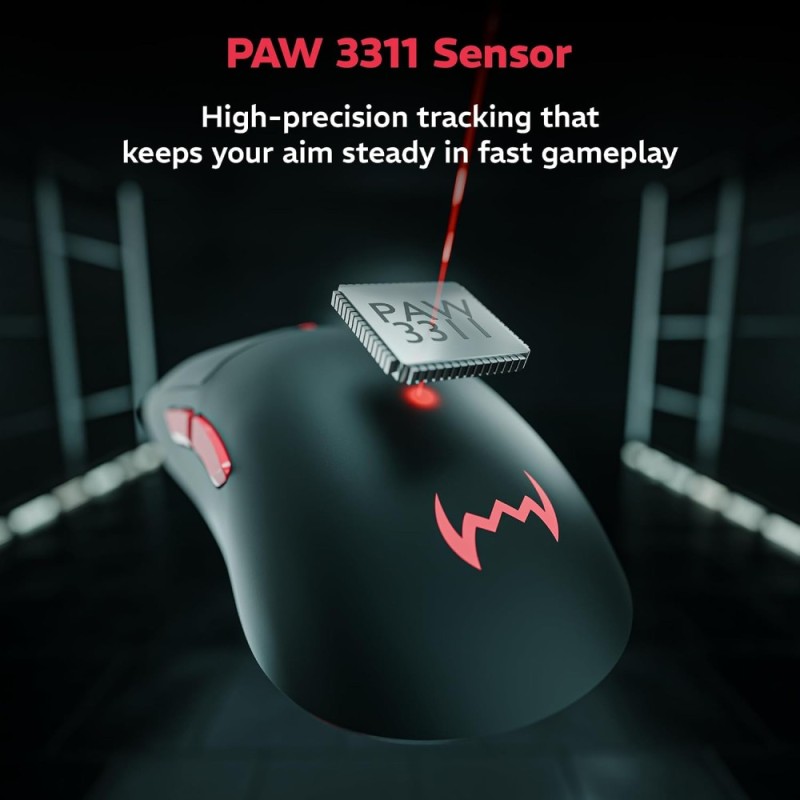 daWg Wireless Gaming Mouse daWg-Slay 12000 DPI 6 Buttons Black