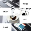 Dyazo Desk Mat B0BWN6VKRN Vegan PU Leather Waterproof Black & Red