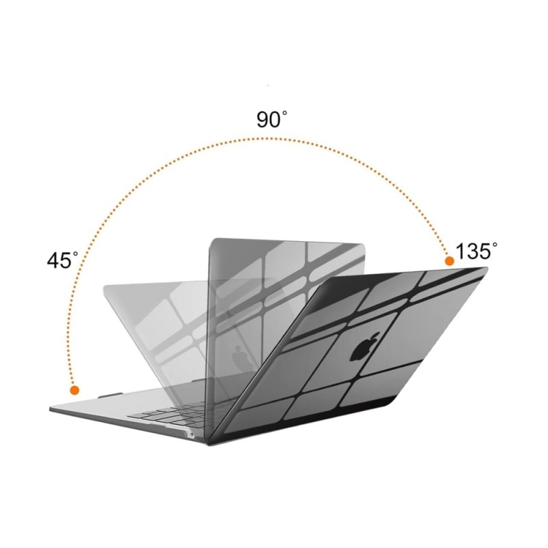 Dyazo Hard Shell Case DZ5858 for 13.3 Inch MacBook Air Transparent Black