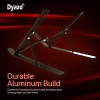 Dyazo Laptop Riser Stand N3 Black | Aluminum, Ergonomic, Foldable