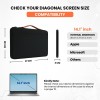 Dyazo Laptop Sleeve 14.1 Inch Protective Case Black