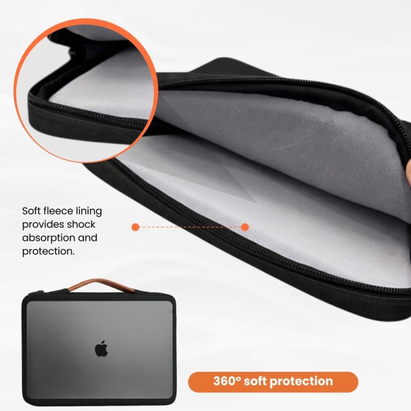 Dyazo Laptop Sleeve 14.1 Inch Protective Case Black