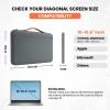 Dyazo Laptop Sleeve 15.6 Inch Water-Resistant Grey
