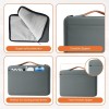 Dyazo Laptop Sleeve 15.6 Inch Water-Resistant Grey