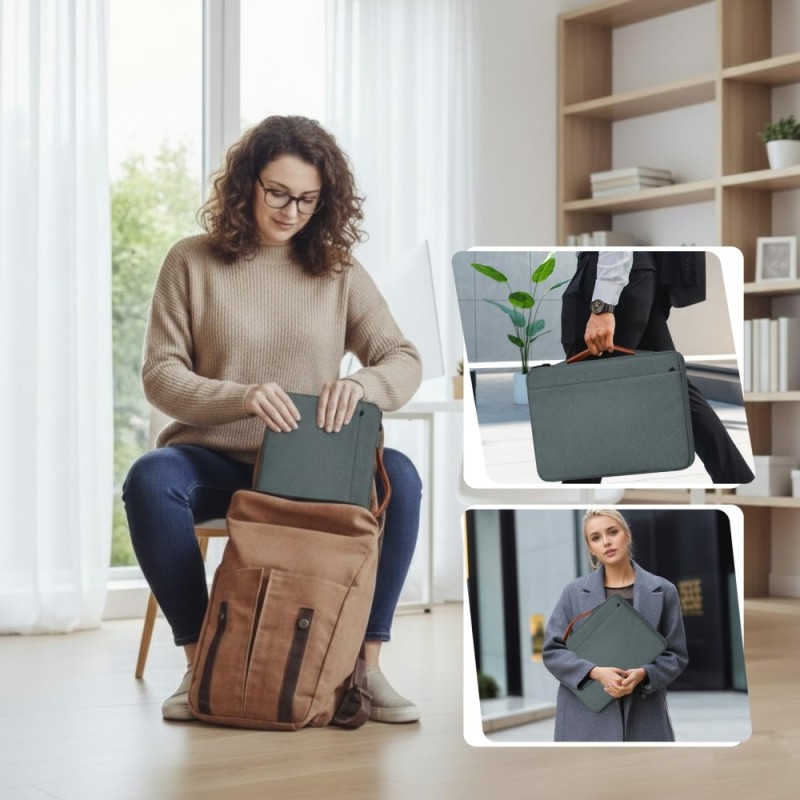 Dyazo Laptop Sleeve 15.6 Inch Water-Resistant Grey