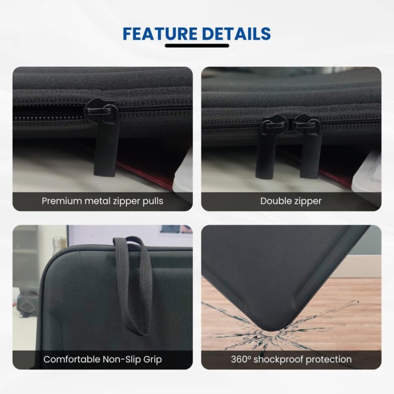 Dyazo Laptop Sleeve Case DZ0002 Hard Shell Shockproof Black