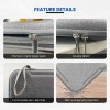Dyazo Laptop Sleeve DZ0934 14.1 Inch Hard Shell Water Resistant Grey