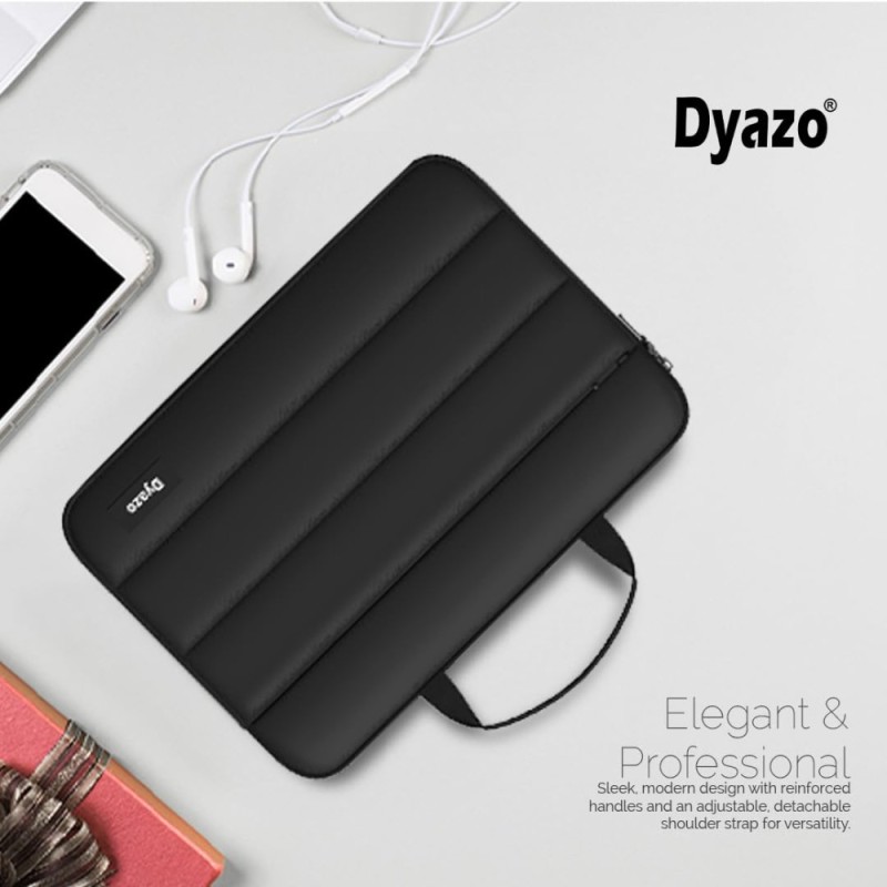 Dyazo Laptop Sleeve DZ6916 Soft Padded Protection 15.6 Inch Black