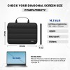 Dyazo Laptop Sleeve DZ6923 14.1 Inch Water Resistant Black