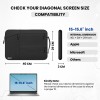Dyazo Laptop Sleeve DZ7005 Water Resistant Black 15-15.6 Inch