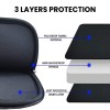 Dyazo Laptop Sleeve DZ9665 Water Resistant Neoprene Grey