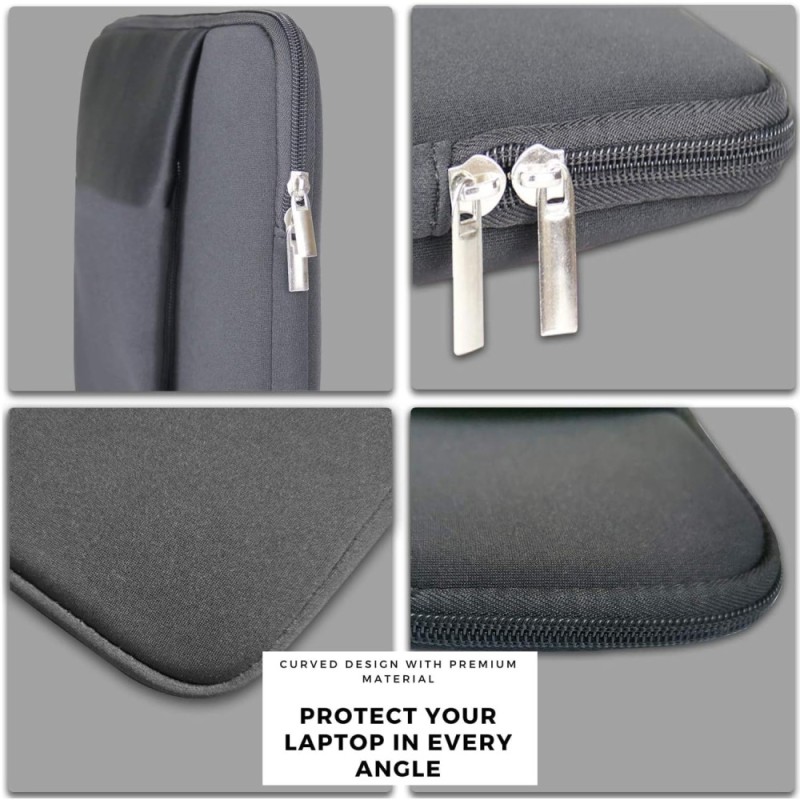 Dyazo Laptop Sleeve DZ9665 Water Resistant Neoprene Grey