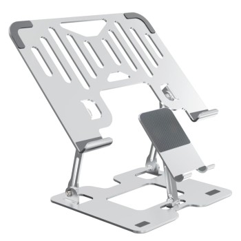 Dyazo Laptop Stand DZ6824 Adjustable Ergonomic Design Silver
