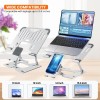 Dyazo Laptop Stand DZ6824 Adjustable Ergonomic Design Silver
