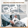 Dyazo Laptop Stand Foldable Height Angle Adjustable 360 Rotation Space Grey